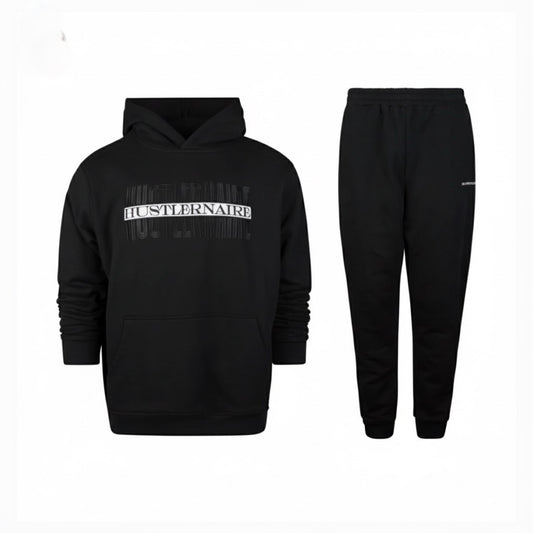 HUSTLERNAIRE BLACK HOODIE