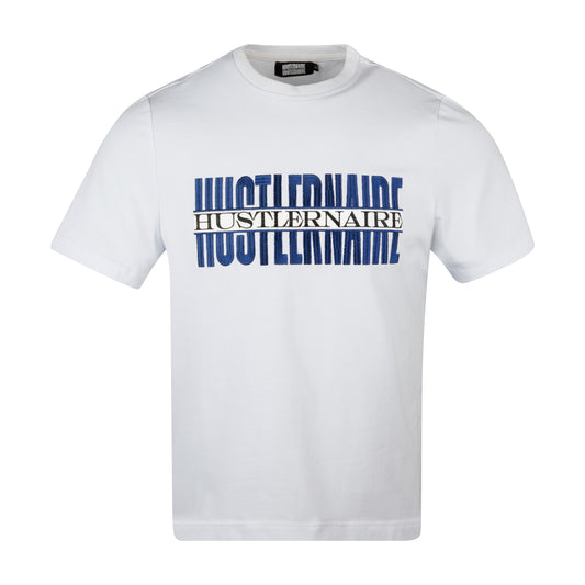 HUSTLERNAIRE WHITE FITTED T-SHIRT