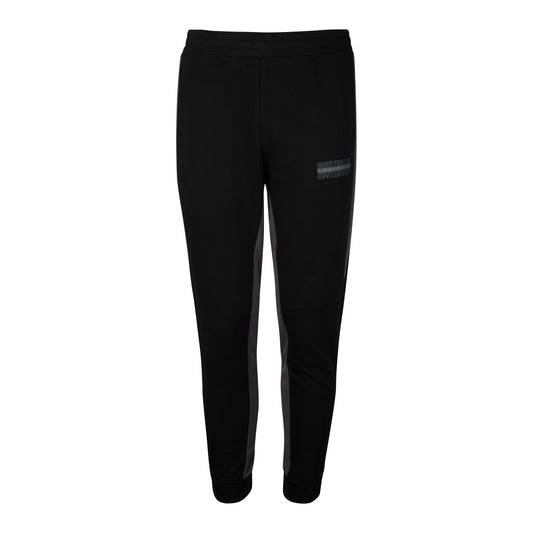 HUSTLERNAIRE BLACK FITTED JOGGERS