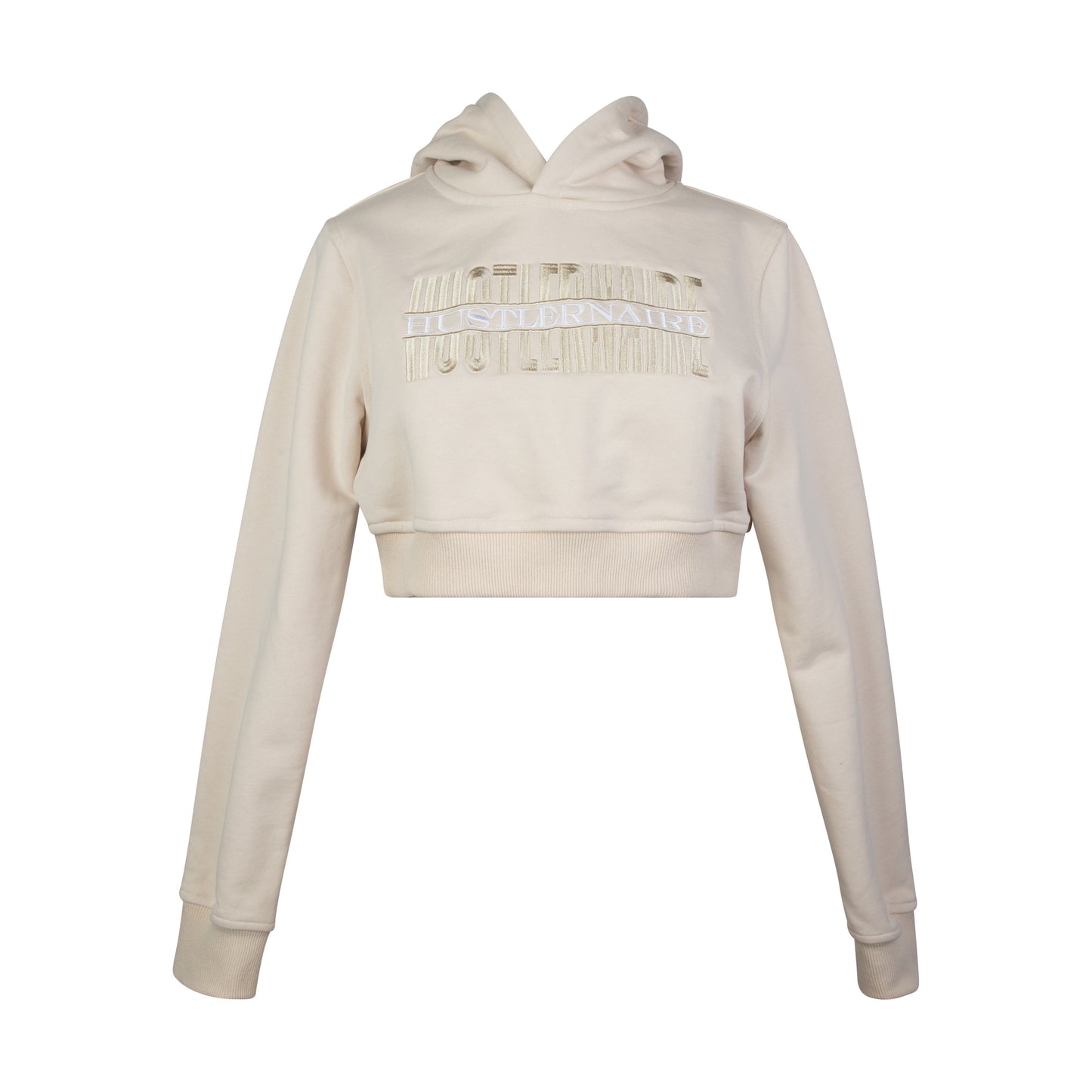 HUSTLERNAIRE CREAM WOMEN TRACKSUIT HOODIE